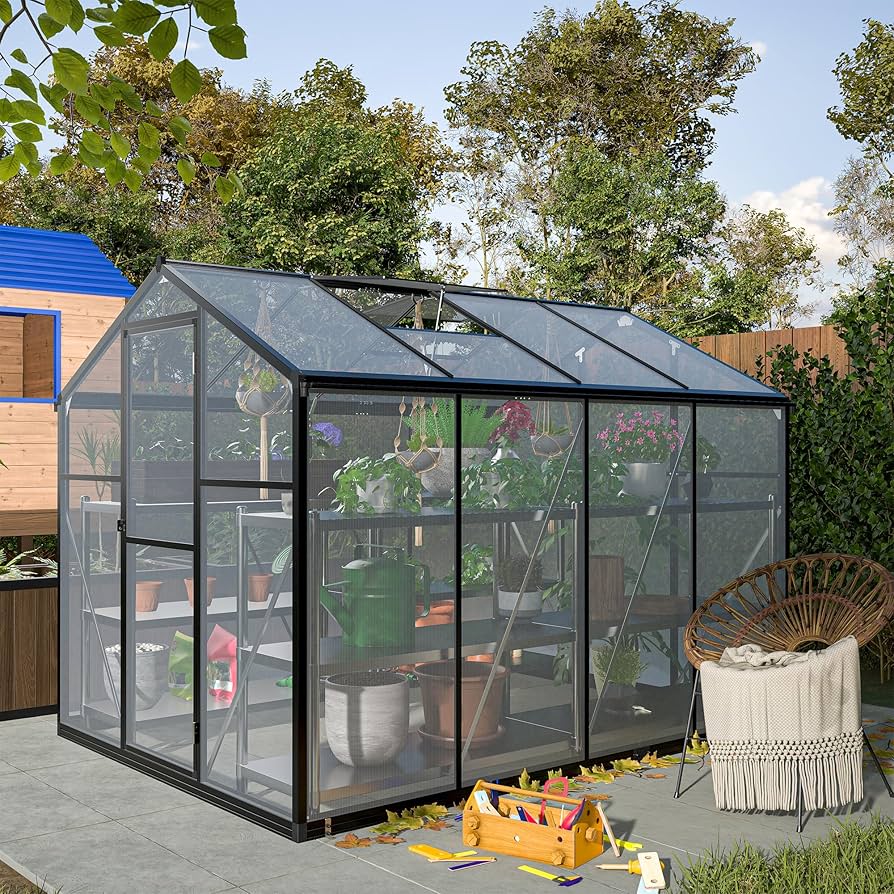 Amazon.com : 6x8 FT Greenhouse for Outdoors, Large Walk-in